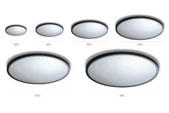 Sklep Kaja Czarny okrągły klasyczny plafon LED 3000K AZ4243 MALTA | Kaja