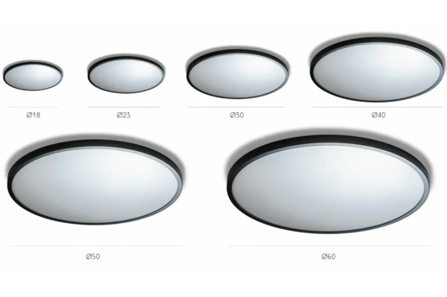 Sklep Kaja Czarny okrągły klasyczny plafon LED 3000K AZ4251 MALTA | Kaja