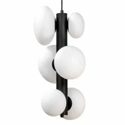 Cheap Czarny, pionowy zwis nad okrągły stół ZM 1194 OMI | Kaja Oświetlenie Żyrandole Nowoczesne