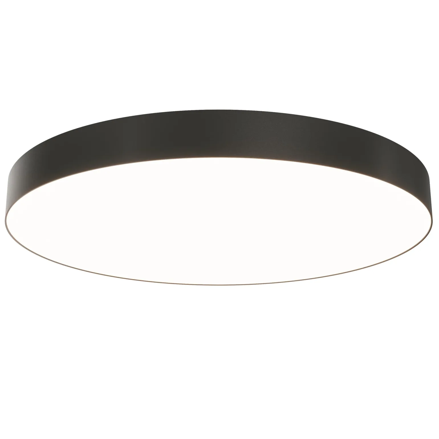 Sklep Kaja Czarny plafon LED, dający dużo światła C032CL-90W3K-RD-B z serii ZON