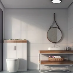 Sklep Kaja Czarny plafon sufitowy, wbudowany LED 36W ML6394 z serii GEA | Kaja Oświetlenie