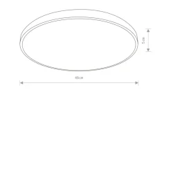Sklep Kaja plafon, zintegrowany LED, moc 32W, 4000K 8184 | Kaja