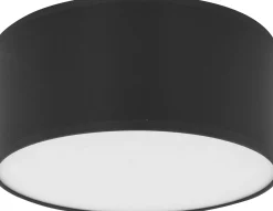 Sklep Kaja Czarny, ponadczasowy, okrągły plafon ø50 3xE27 TK 3335 z serii RONDO