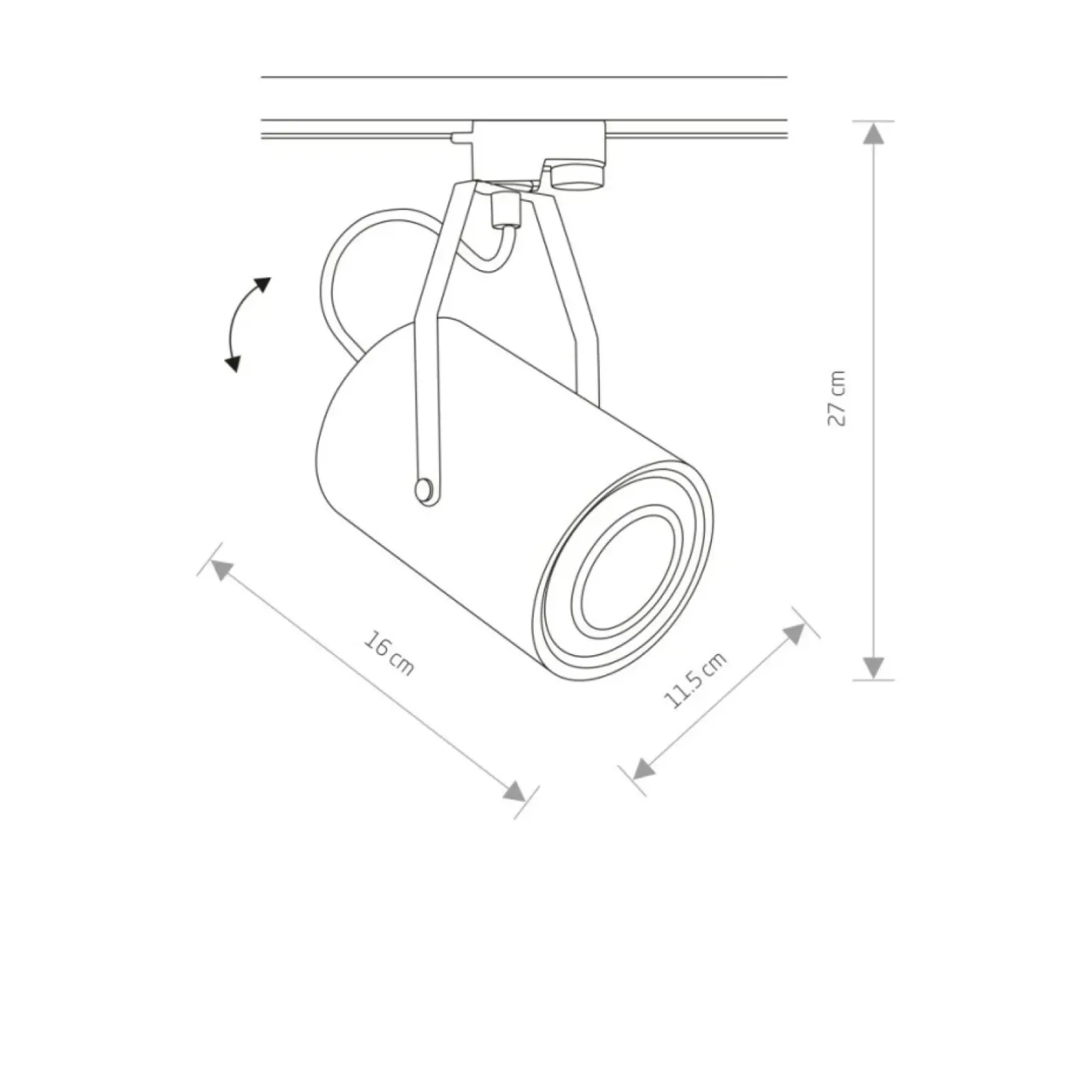 Sklep Kaja reflektor do szyn, na żarówkę GU10 9018 | Kaja Oświetlenie