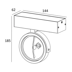 Sklep Kaja Czarny reflektor z odbłyśnikiem 50484-G9 GO SL 1| Kaja Oświetlenie