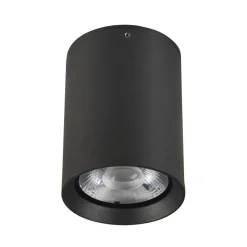 Sklep Kaja Czarny spot natynkowy LED 9W 3000K ⌀8cm OPN-2003-3K CERVIA | Kaja