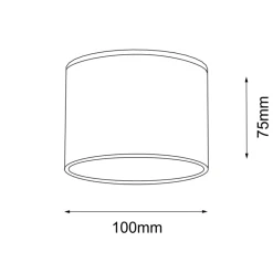 Sklep Kaja Czarny spot tuba natynkowa na żarówkę GX53 ANT 1174 SUWA | Kaja