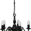 Sklep Kaja Czarny żyrandol, świecznik na mały gwint 385 W5 CZA z serii CEREUS