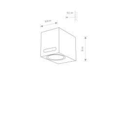 Sklep Kaja , zewnętrzny kinkiet, na żarówkę GU10 9123 | Kaja Oświetlenie