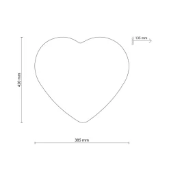 Cheap Czerwono-biała lampa sufitowa, kształt serca TK 10777 z serii HEART Żyrandole Nowoczesne