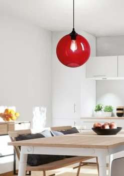 Fashion klosz na czarnym przewodzie 31-21410 EDISON | Kaja Żyrandole Nowoczesne