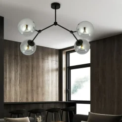 Flash Sale Czteropunktowa, loftowa lampa do sypialni 1134/4 SPACE | Kaja Żyrandole Nowoczesne