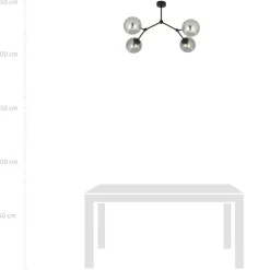 Flash Sale Czteropunktowa, loftowa lampa do sypialni 1134/4 SPACE | Kaja Żyrandole Nowoczesne