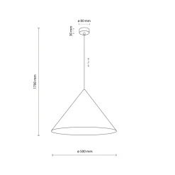 Store Dekoracyjna, ceglana lampa wisząca TK 10089 CONO BRICK | Kaja Żyrandole Nowoczesne