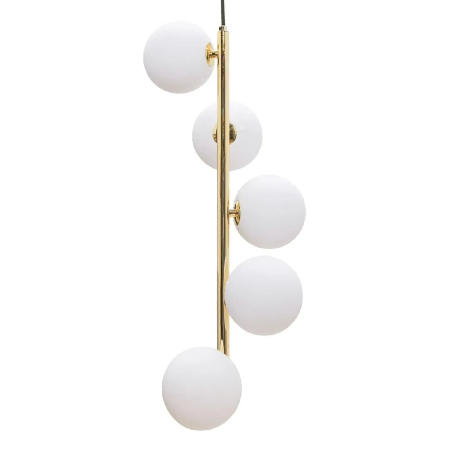 Flash Sale Dekoracyjna, czarno-złota lampa wisząca do jadalni 5648 z serii ALI Żyrandole Nowoczesne