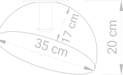 Best Sale Dekoracyjna, kopułowa lampa sufitowa SIG 32474 z serii SFERA 35 CZ/ZŁ Żyrandole Nowoczesne