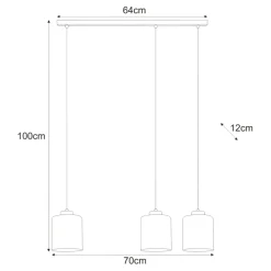 Shop Dekoracyjna lamp wisząca nad stół w jadalni K-5575 z serii MI Żyrandole Nowoczesne