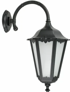 Sklep Kaja Dekoracyjna lampa elewacyjna, czarna K 3012/1/BD z serii RETRO MAXI | Kaja Oświe