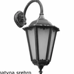 Sklep Kaja Dekoracyjna lampa elewacyjna, czarna K 3012/1/BD z serii RETRO MAXI | Kaja Oświe