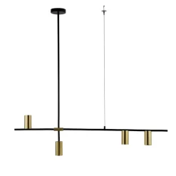 Best Dekoracyjna lampa nad stół LP-074/4PL BK/GD ARIZONA | Kaja Oświetlenie Żyrandole Nowoczesne