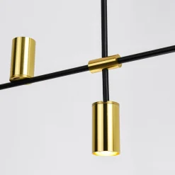 Best Dekoracyjna lampa nad stół LP-074/4PL BK/GD ARIZONA | Kaja Oświetlenie Żyrandole Nowoczesne