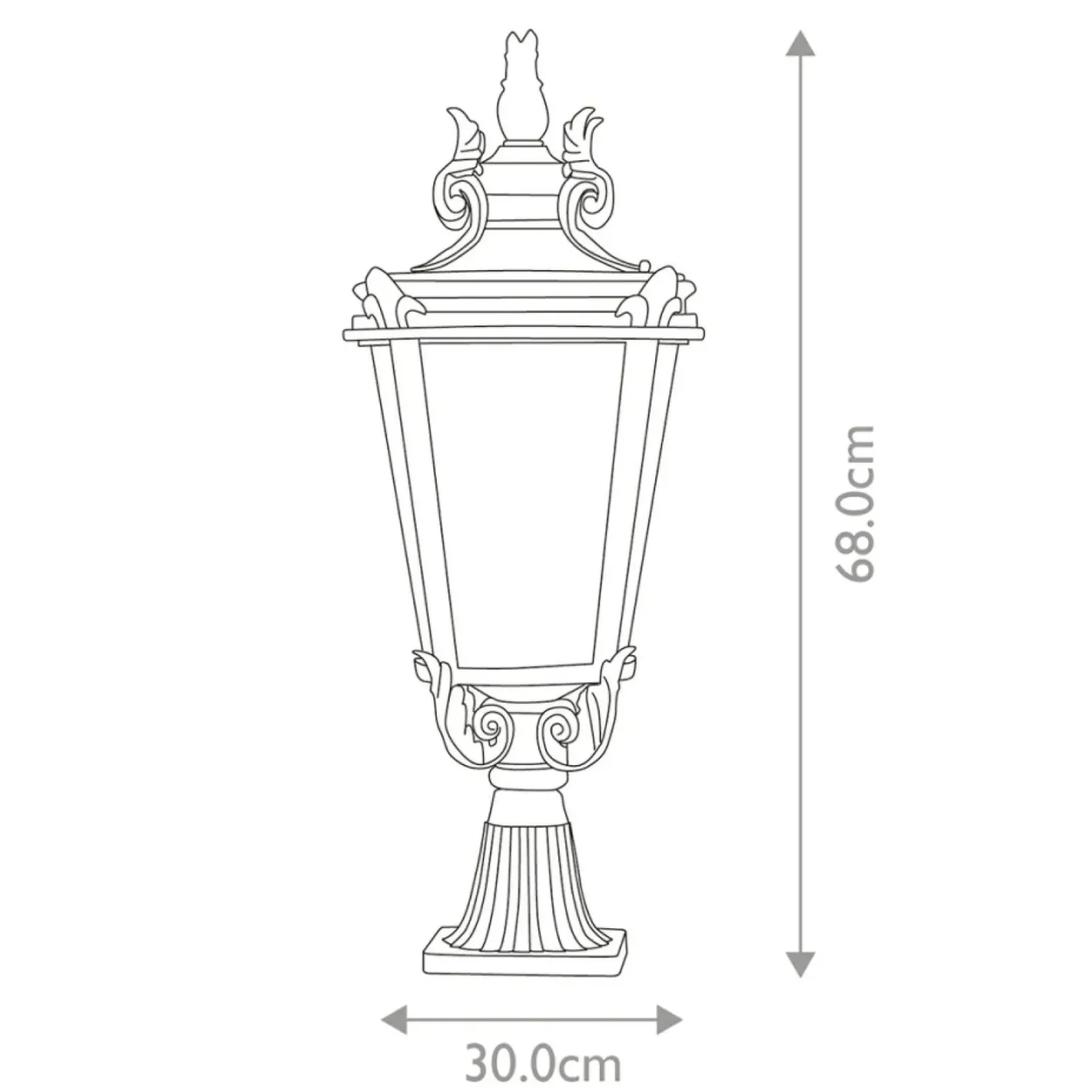 Sklep Kaja Dekoracyjna lampa ogrodowa, stojąca BT3-L z serii BALTIMORE
