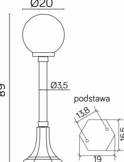 Sklep Kaja Dekoracyjna lampa ogrodowa K 5002/3/KP 200 z serii KULE CLASSIC | Kaja Oświetlen