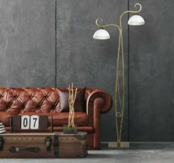 Sklep Kaja Dekoracyjna lampa podłogowa w stylu retro 149/LP2 WIVARA | Kaja