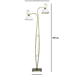 Sklep Kaja Dekoracyjna lampa podłogowa w stylu retro 149/LP2 WIVARA | Kaja