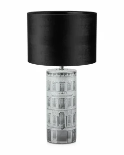 Sklep Kaja Dekoracyjna lampa stołowa z rysunkiem miasta 108103 | Kaja Oświetlenie