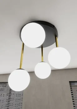 Sklep Kaja Dekoracyjna lampa sufitowa z białymi kloszami 1260/4 z serii DOLCE