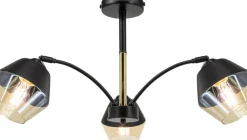 Best Dekoracyjna lampa sufitowa z kloszami 2202/3 BL TR z serii NEWADA Żyrandole Nowoczesne