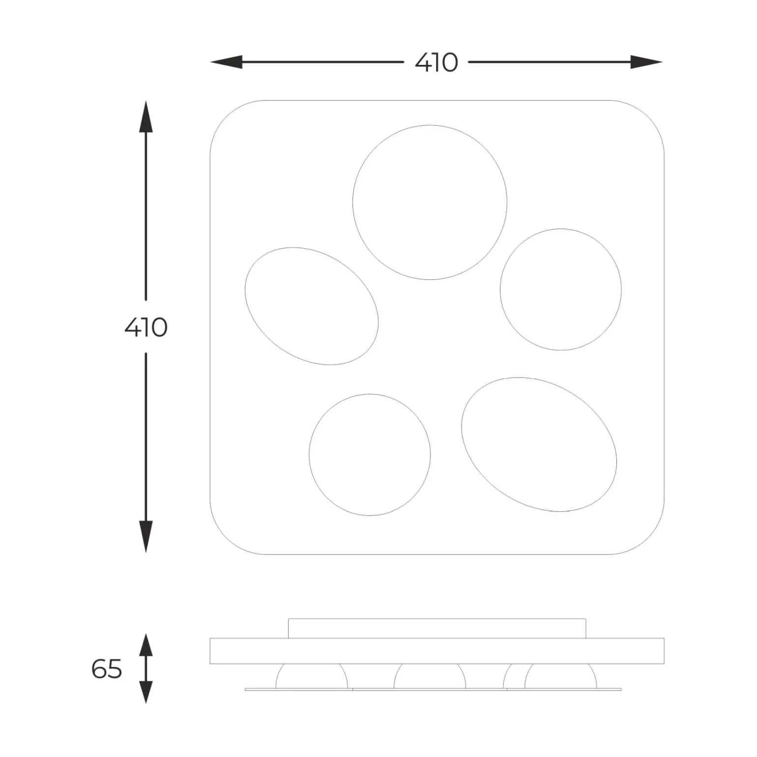 Sklep Kaja Dekoracyjna lampa sufitowa LED A0563-05H-S8TH CONSTELLATION | Kaja