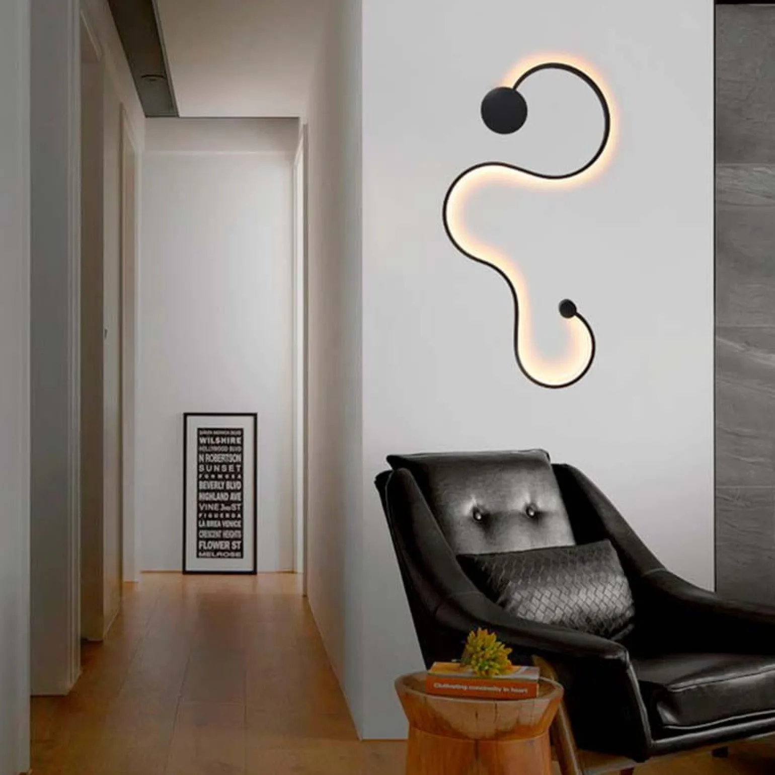 Sklep Kaja Dekoracyjna lampa sufitowa LED ABR-MKL40W LINEA | Kaja Oświetlenie