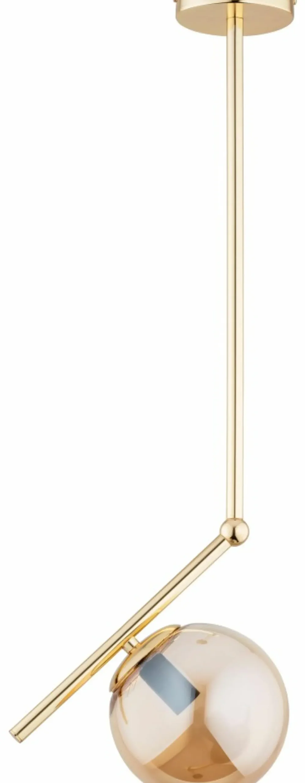 Cheap Dekoracyjna lampa sufitowa z bursztynową kulą AL 61123 LIBERTY | Kaja Żyrandole Nowoczesne