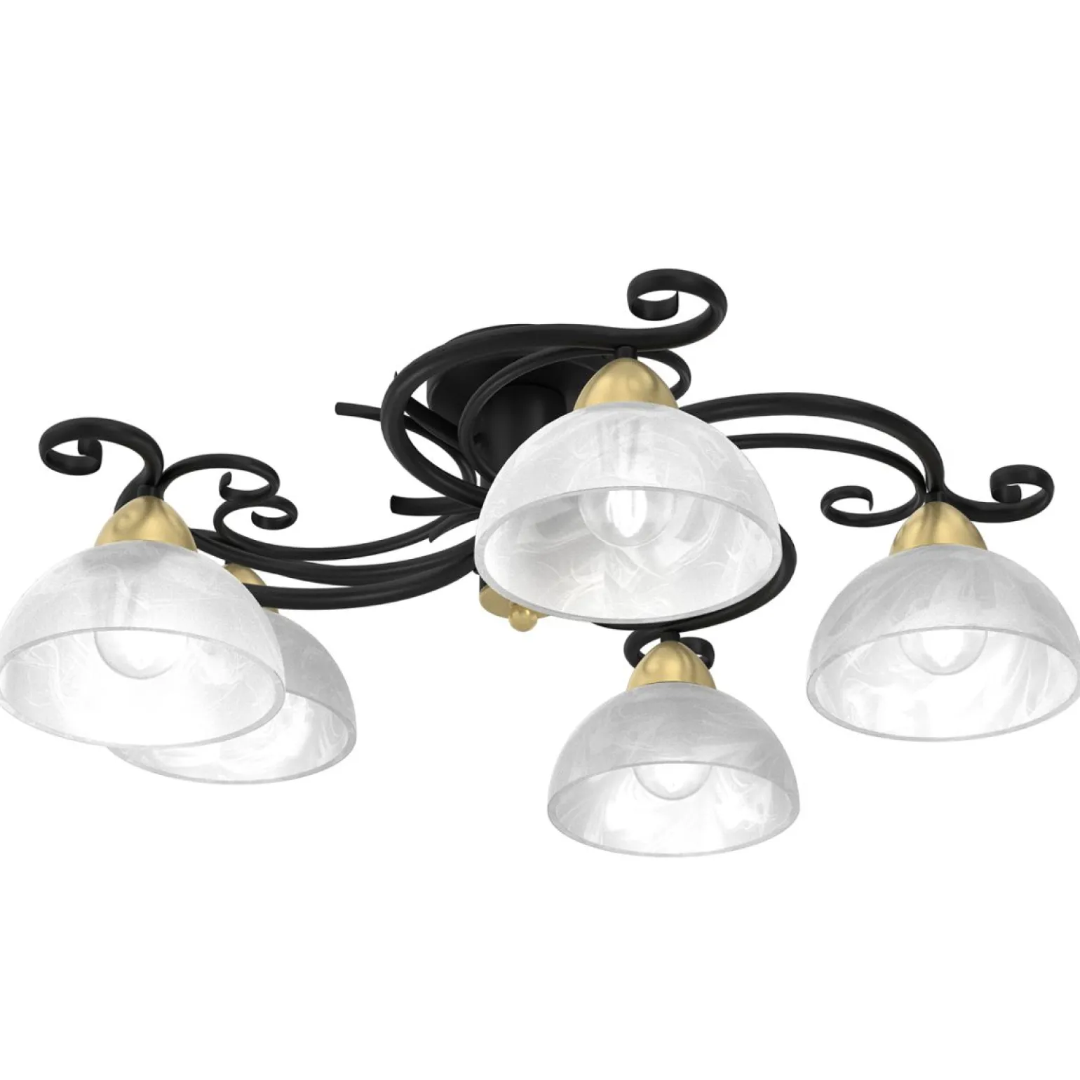 Sklep Kaja Dekoracyjna lampa sufitowa, białe klosze LX 5978 AURORA | Kaja