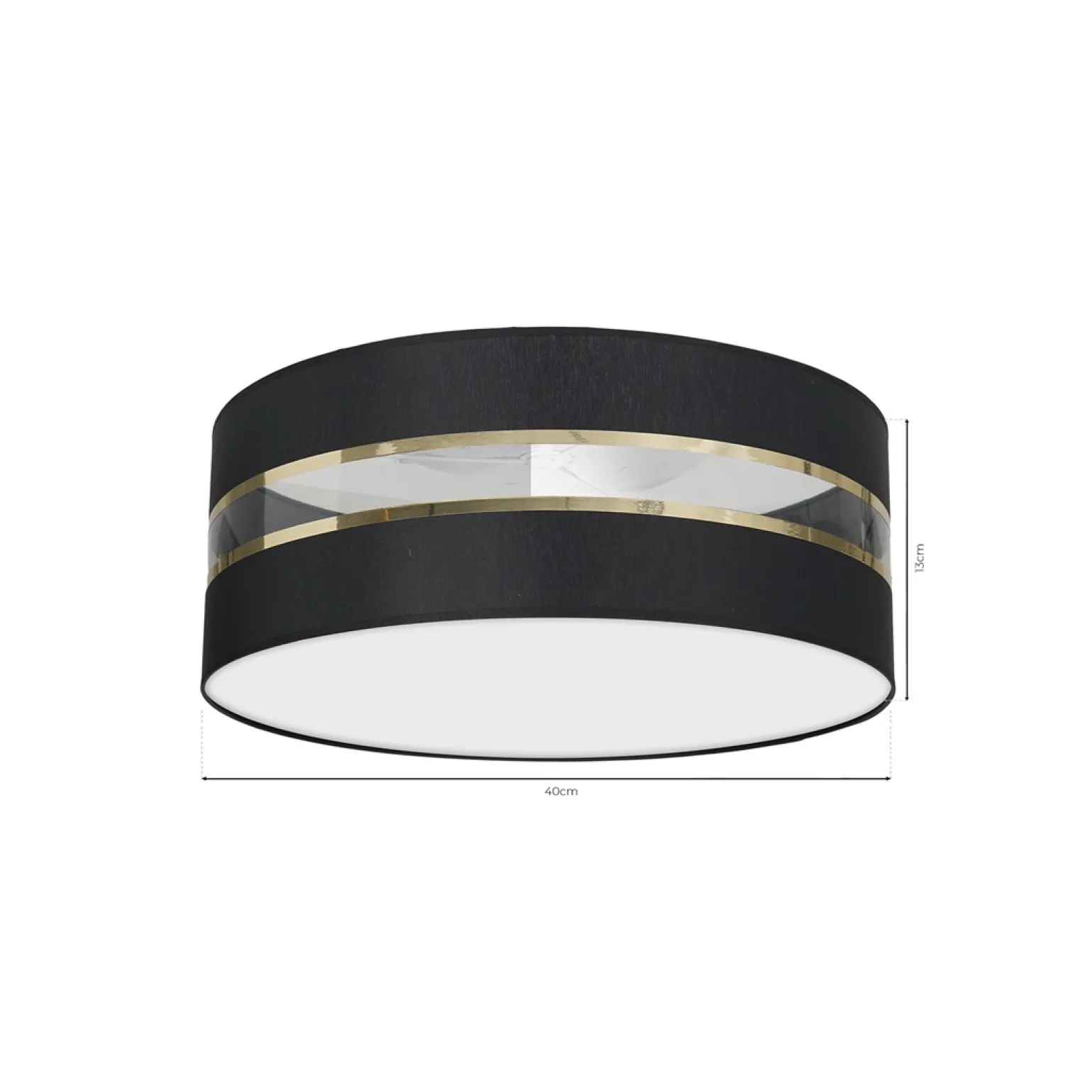 Sklep Kaja Dekoracyjna lampa sufitowa, plafon z abażurem MLP7339 z serii ULTIMO | Kaja Oświ