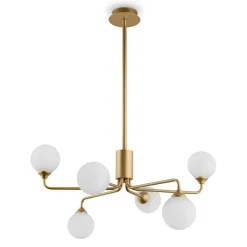 Discount Dekoracyjna lampa sufitowa z kloszami MOD044PL-06MG z serii ALEXIS Żyrandole Nowoczesne