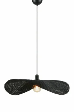 Cheap Dekoracyjna lampa wisząca, czarny kapelusz 108678 RAYO | Kaja Żyrandole Nowoczesne