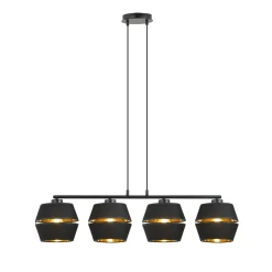 Sklep Kaja Dekoracyjna lampa wisząca ze złotym akcentem 1183/4 z serii PIANO