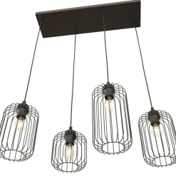 Best Dekoracyjna lampa wisząca, regulowana wysokość 1365/4 z serii VANDER Żyrandole Nowoczesne