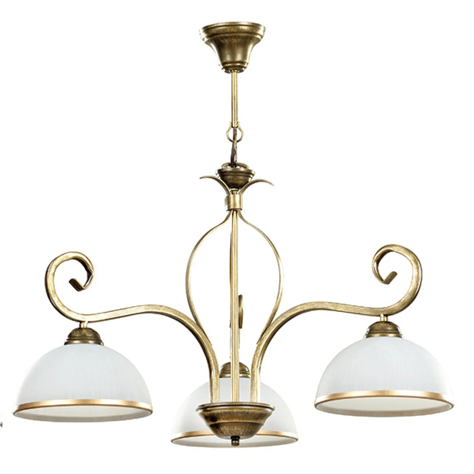 Sklep Kaja Dekoracyjna lampa wisząca retro, antyczne złoto 149/3 WIVARA | Kaja