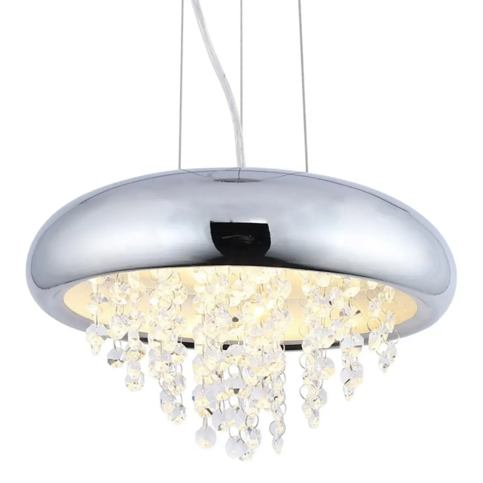 New Dekoracyjna lampa wisząca z kryształkami 18096-L MONT | Kaja Żyrandole Nowoczesne