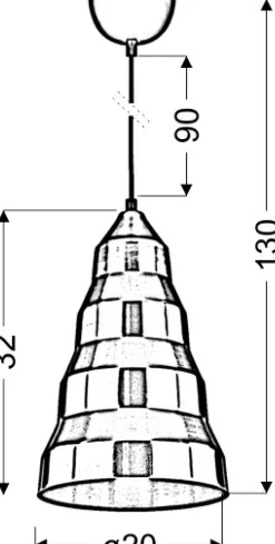 Fashion Dekoracyjna lampa wisząca nad wyspę 31-58577 VESUVIO | Kaja Żyrandole Nowoczesne