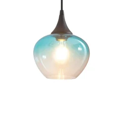 Best Sale Dekoracyjna lampa wisząca, kolorowy klosz ABR-BSE27 BLUESKY | Kaja Żyrandole Nowoczesne