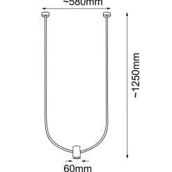 Cheap Dekoracyjna lampa wisząca na jedną żarówkę ANT 5081 NO. C | Kaja Żyrandole Nowoczesne