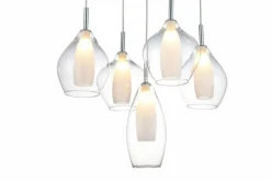 Shop Dekoracyjna lampa wisząca do salonu G9 AZ3076 AMBER | Kaja Oświetlenie Żyrandole Nowoczesne