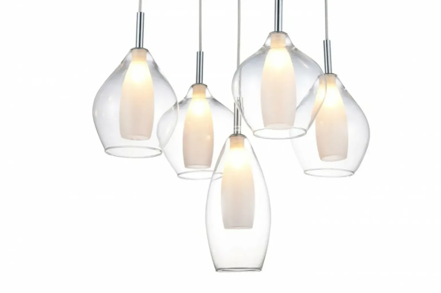 Shop Dekoracyjna lampa wisząca do salonu G9 AZ3076 AMBER | Kaja Oświetlenie Żyrandole Nowoczesne