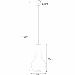 Best Dekoracyjna lampa wisząca do kuchni K-4520 ARVI BLACK | Kaja Żyrandole Nowoczesne