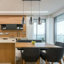 Best Dekoracyjna lampa wisząca nad wyspę kuchenną K-5263 z serii DENIS Żyrandole Nowoczesne